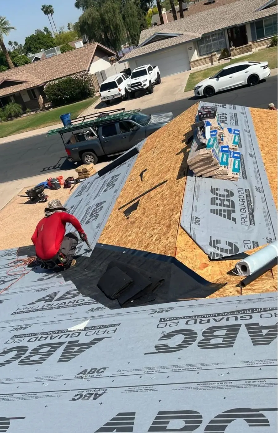 Rapid Response Services crew roof installation Arizona